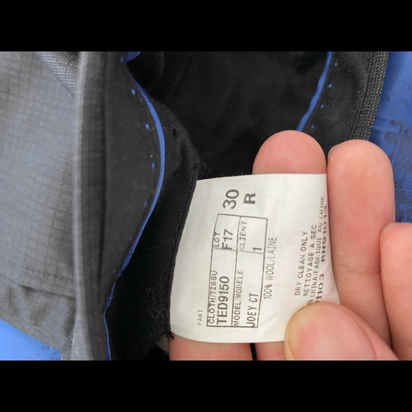 TED BAKER Suit / black / with pants / 36R - Picture 4 of 5